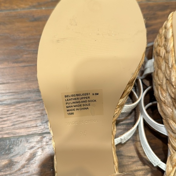NEW! Steve Madden White Leather Belise Strappy Platform Sandals - Size 9 - Picture 13 of 13